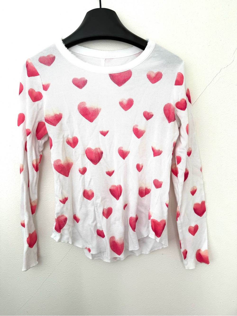 Chaser heart, long sleeve thermal shirt. Small.